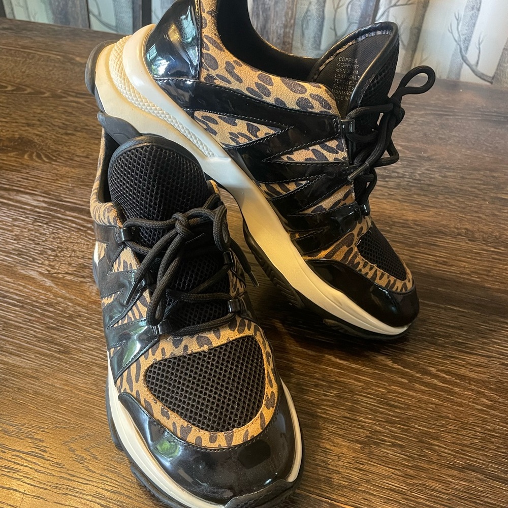 Stylish Leopard Print Chunky Sneakers
